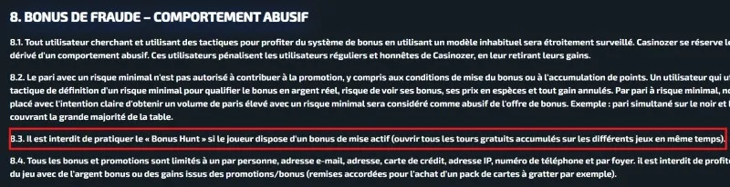 Trouver son bonus hunt